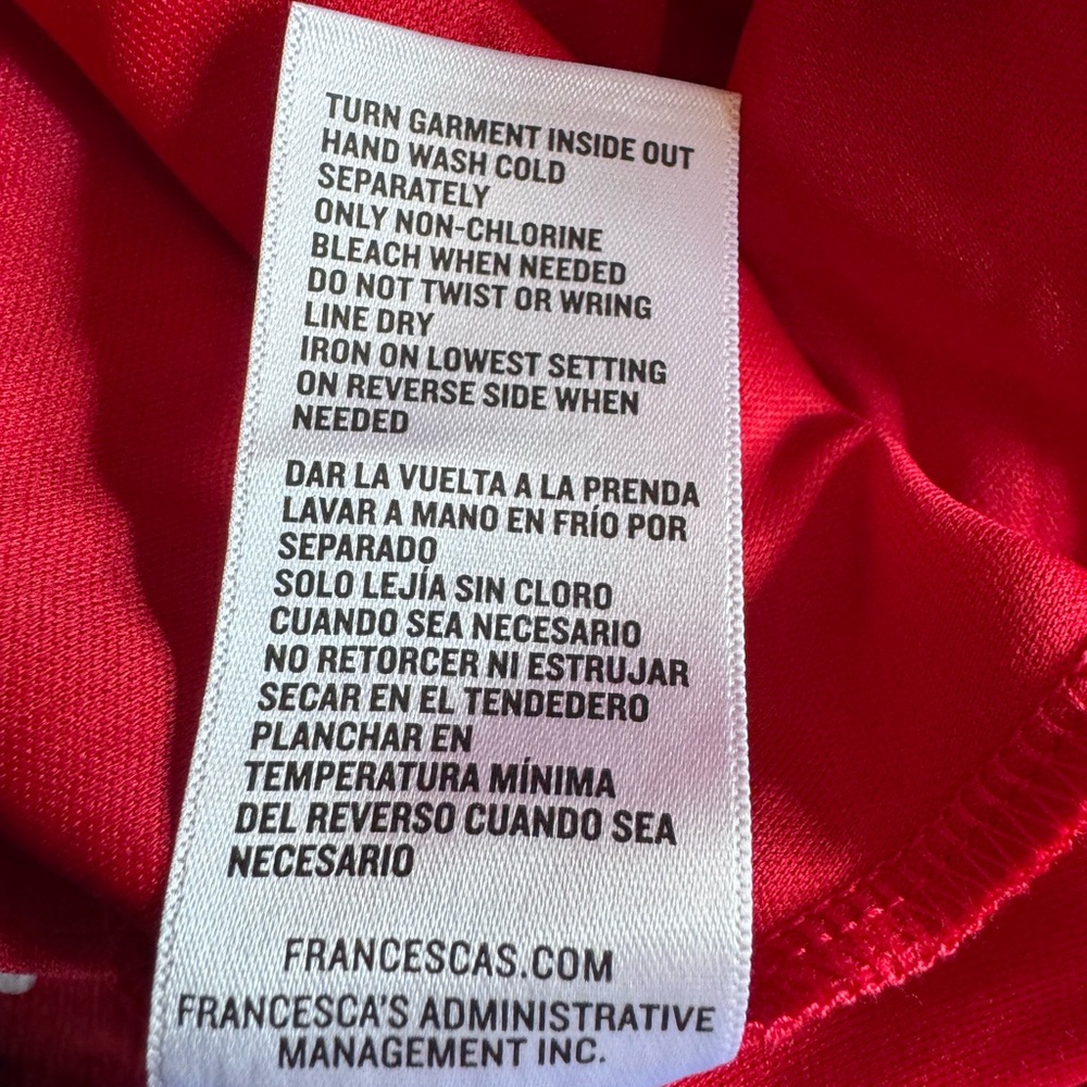 🔥 NWT gorgeous red with white polka dot swing dress by Francesca’s. - Picture 7 of 9